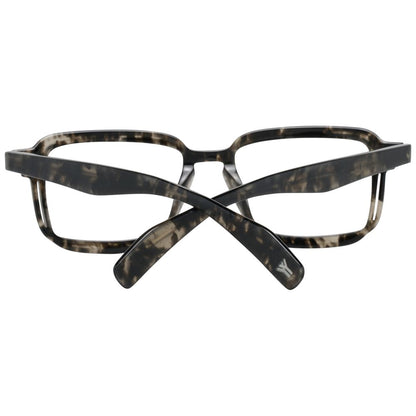 Eyeglasses Frames by Yohji Yamamoto for men in plastic gray features an refined silhouette, showcasing the refined gray coloured frame and sophisticated full-frame frame design.