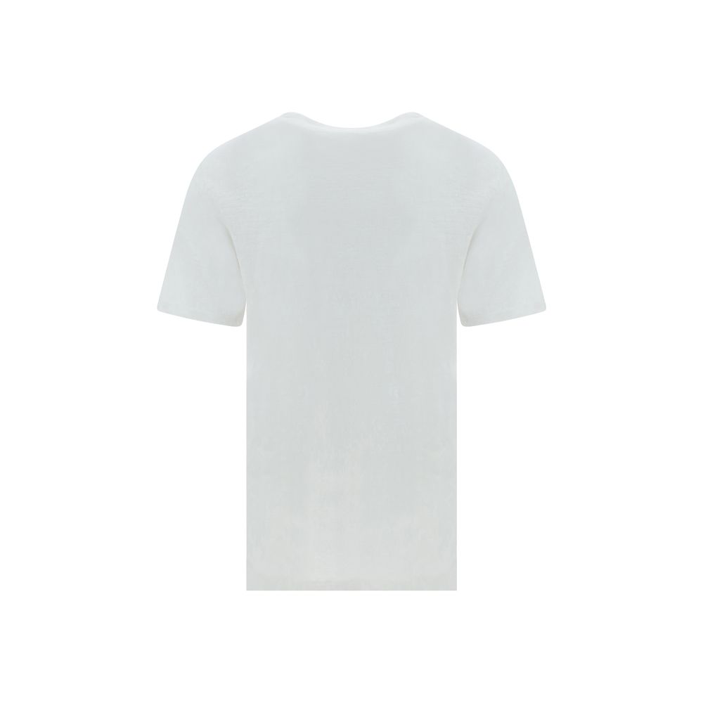 T-Shirt by Isabel Marant Étoile for women in linen white & monogram features a plush silhouette, showcasing a sophisticated crew neckline and for a truly plush finish.