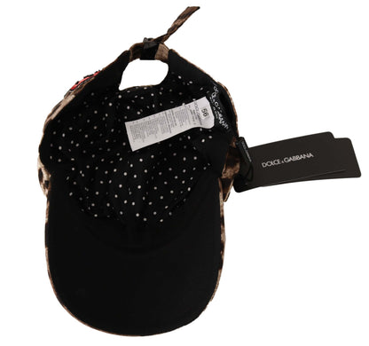 Dolce & Gabbana Elegant Sequined Leopard Baseball Cap