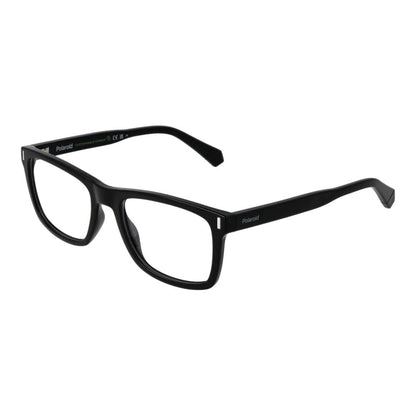 Eyeglasses Frames by Polaroid for unisex in polyester black features an refined silhouette, showcasing the refined black coloured frame and sophisticated full-frame frame design.