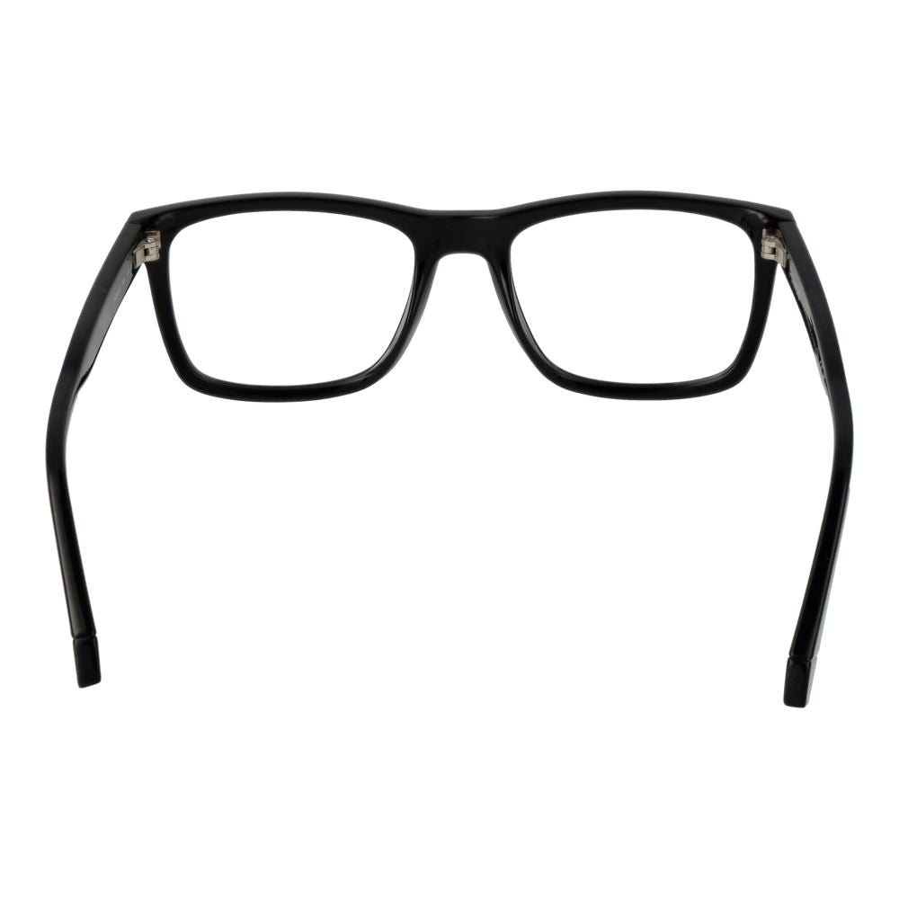Eyeglasses Frames by Polaroid for unisex in polyester black features an refined silhouette, showcasing a sophisticated black coloured frame and refined full-frame frame design for a refined look.