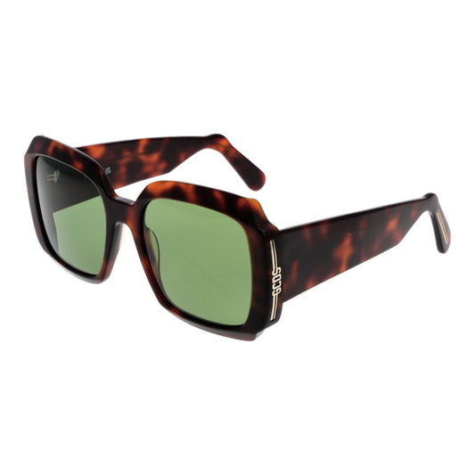 GCDS Square Non-Polarized Medium-Tint Plastic Sunglasses - Brown