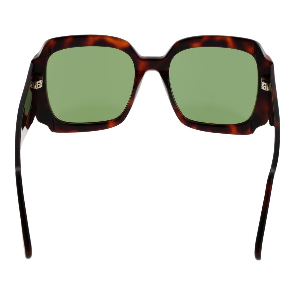 GCDS Square Non-Polarized Medium-Tint Plastic Sunglasses - Brown