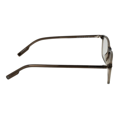 Eyeglasses Frames by Ermenegildo Zegna for men in olive features an refined silhouette, showcasing a sophisticated olive coloured frame and refined full-frame frame design for a refined look.
