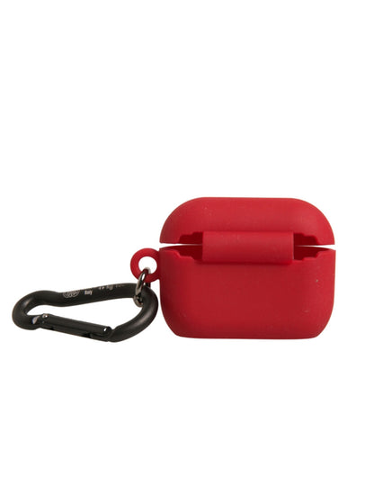 Dolce & Gabbana Rubber & Silicone Earbuds Carrying Case - Red