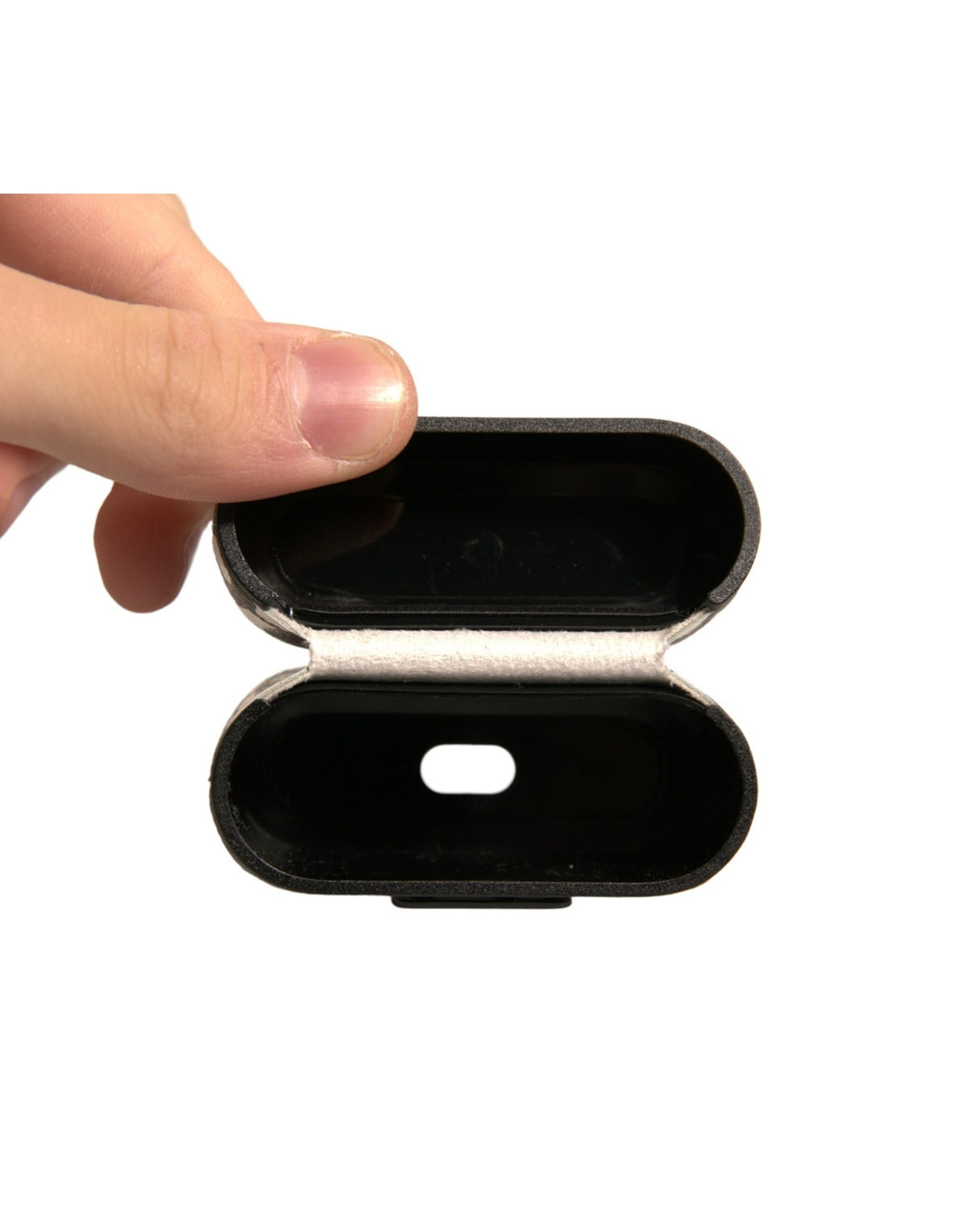 Dolce & Gabbana Leather Earbuds Carrying Case - Black White