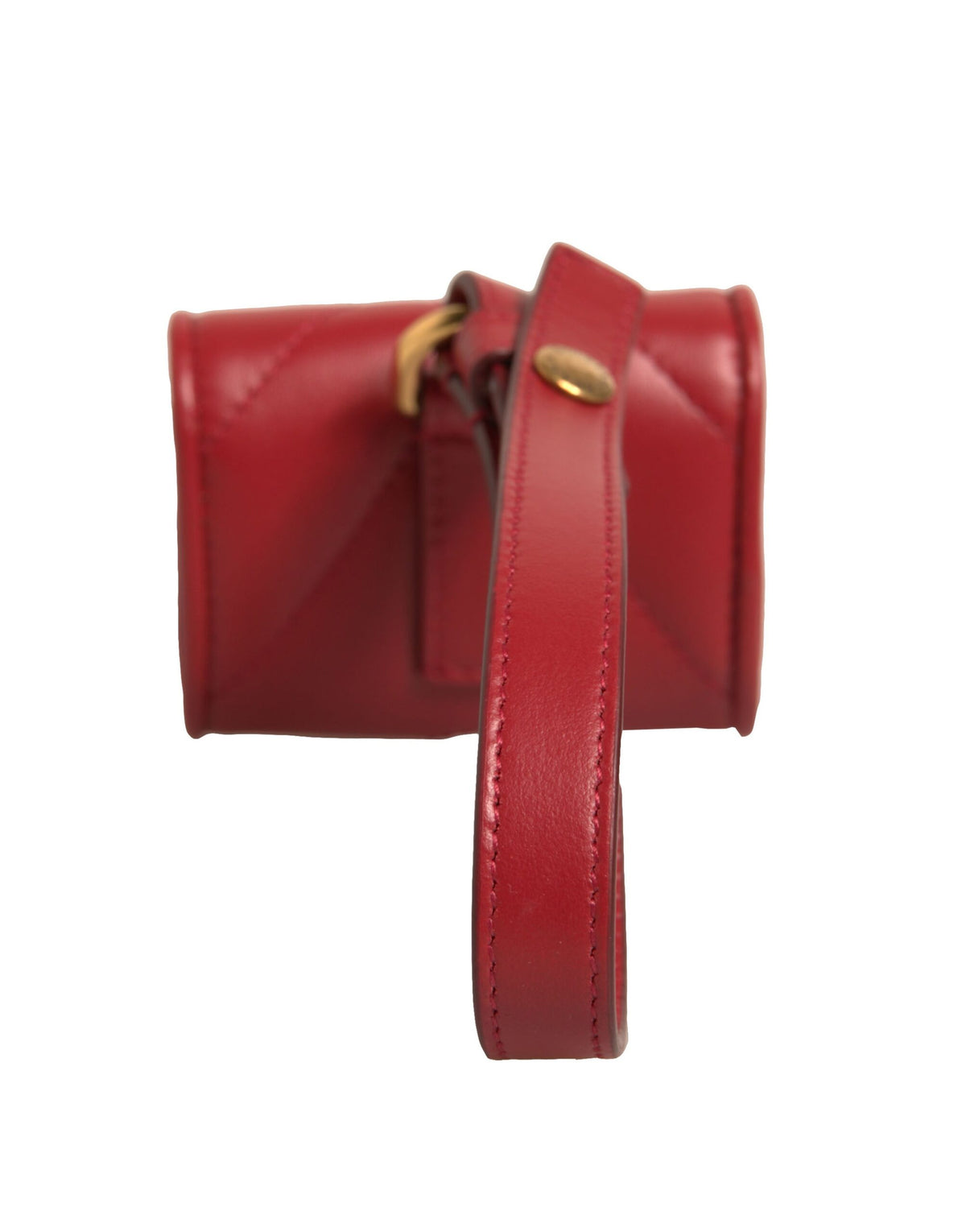 Dolce & Gabbana Devotion Heart Lamb Leather Earbuds Carrying Case - Black Gold Red