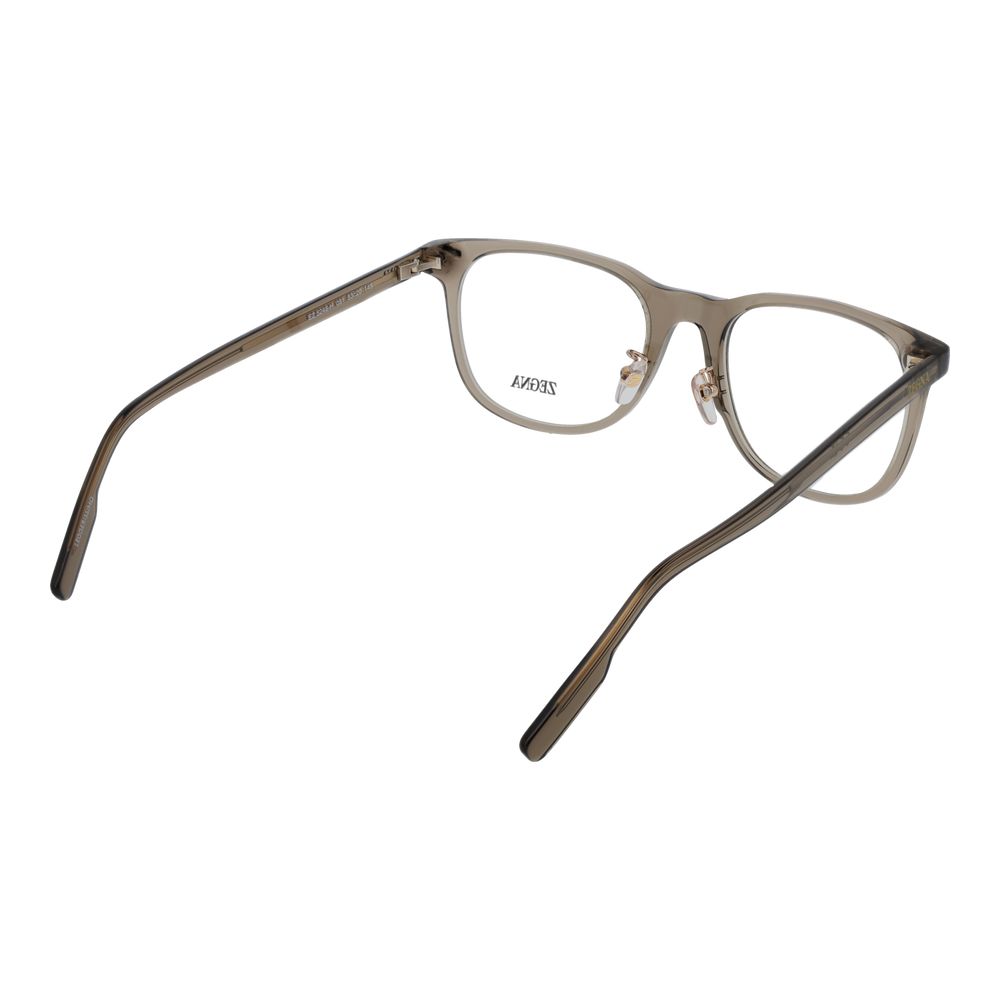 Eyeglasses Frames by Ermenegildo Zegna for men in acetate brown showcases a refined full-frame frame design with a refined brown coloured frame finish for a refined and sophisticated look.