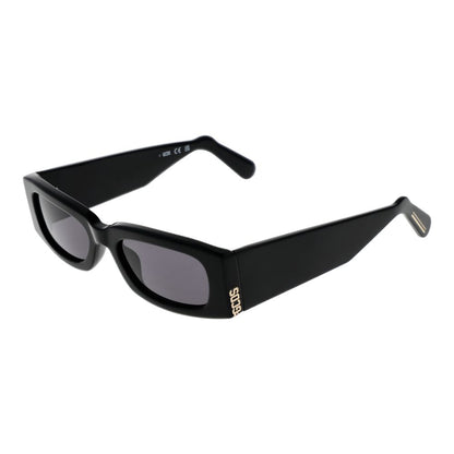 GCDS Rectangle Non-Polarized Dark-Tint Acetate Sunglasses - Black