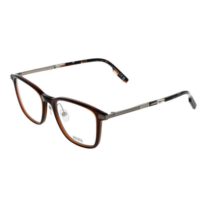 Eyeglasses Frames by Ermenegildo Zegna for men in titanium brown showcases a refined full-frame frame design with a refined brown coloured frame finish for a refined and sophisticated look.