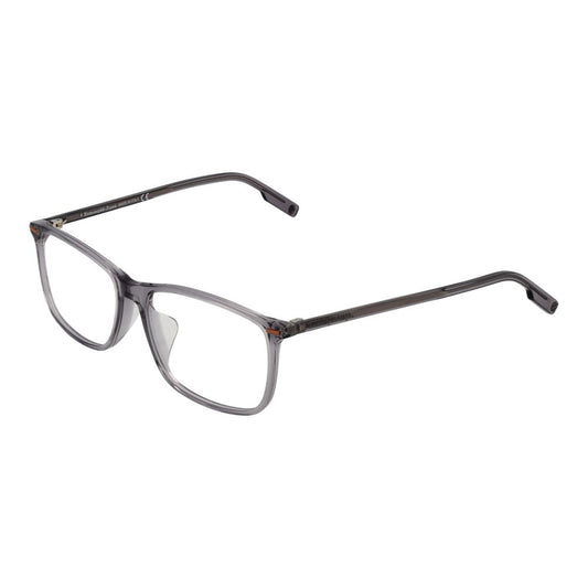 Eyeglasses Frames by Ermenegildo Zegna for men in acetate gray features a refined silhouette, showcasing a refined gray coloured frame and full-frame frame design for a sophisticated, premium look.