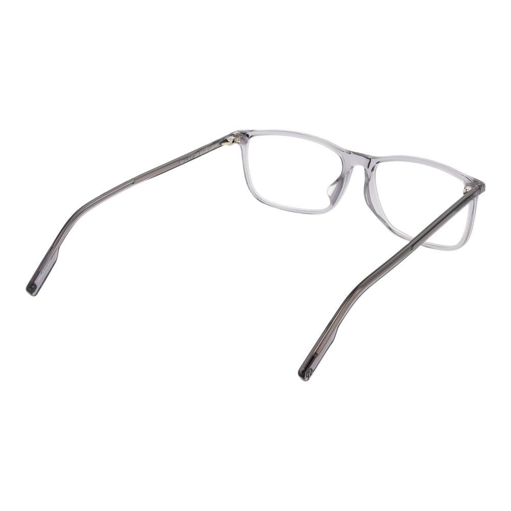 Eyeglasses Frames by Ermenegildo Zegna for men in acetate gray showcases a reflective silhouette, artfully incorporating a sophisticated gray coloured frame with a distinct full-frame frame design.