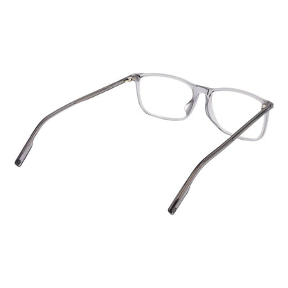 Eyeglasses Frames by Ermenegildo Zegna for men in acetate gray showcases a reflective silhouette, artfully incorporating a sophisticated gray coloured frame with a distinct full-frame frame design.