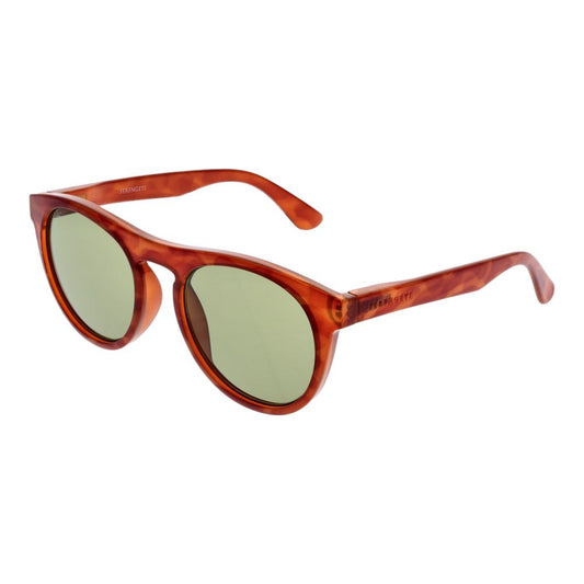 Sunglasses by Serengeti for unisex in plastic and orange presents a sumptuous silhouette, featuring orange coloured frame and full-rim panto frame design with photochromatic category-2-medium-tint lens for a sumptuous look.