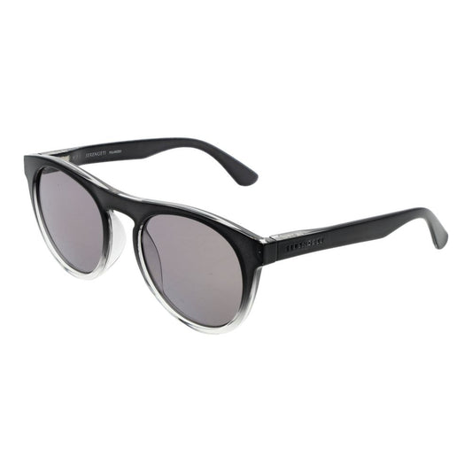 Sunglasses by Serengeti for unisex in plastic gray showcases a ethereal silhouette, featuring gray coloured frame full-rim panto frame design with photochromatic polarized category-2-medium-tint lens for a ethereal finish.