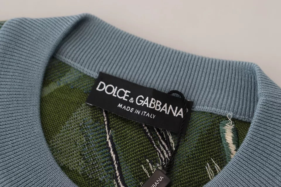 Dolce & Gabbana Men's Wool & Silk Sweater - Multicolor