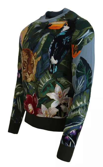 Dolce & Gabbana Men's Wool & Silk Sweater - Multicolor
