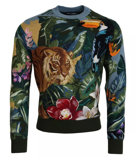 Dolce & Gabbana Men's Wool & Silk Sweater - Multicolor