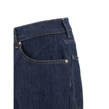 Jeans by 7FOR for men in denim cotton blue features an sartorial straight-leg & regular-fit and long with a cut for a sartorial finish.