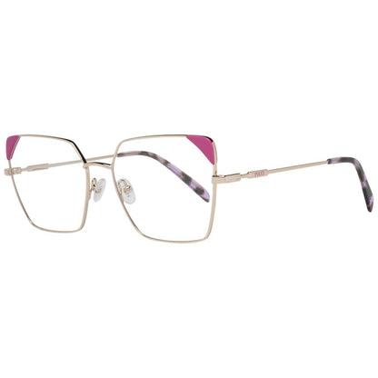 Eyeglasses Frames by Emilio Pucci for women in rose-gold features a refined silhouette, showcasing a refined rose-gold coloured frame and full-frame frame design for a sophisticated, premium look.