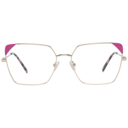 Eyeglasses Frames by Emilio Pucci for women in rose-gold features an refined silhouette, showcasing the refined rose-gold coloured frame and sophisticated full-frame frame design.