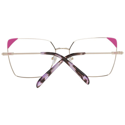 Eyeglasses Frames by Emilio Pucci for women in and rose-gold showcases an refined full-frame frame design featuring a sophisticated rose-gold coloured frame for an refined and refined aesthetic.