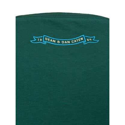 T-Shirt by Dsquared² for men in cotton green features an edgy silhouette, meticulously detailed with a sophisticated and for a truly edgy finish.