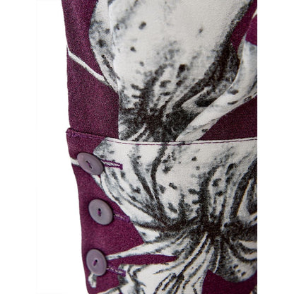 Dress by Lardini for women in viscose purple features a dramatic silhouette, showcasing an elegant wrap neckline and that flows into a dramatic .