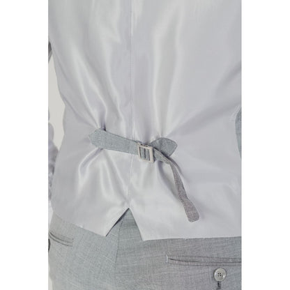 Vest by Antony Morato for men in stretch viscose polyester gray features a chic silhouette, expertly detailed with a refined and premium pockets for a truly chic look.