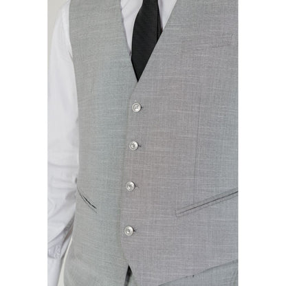 Vest by Antony Morato for men in stretch viscose polyester gray features an on trend silhouette, showcasing a sophisticated and premium pockets for a truly on trend finish.