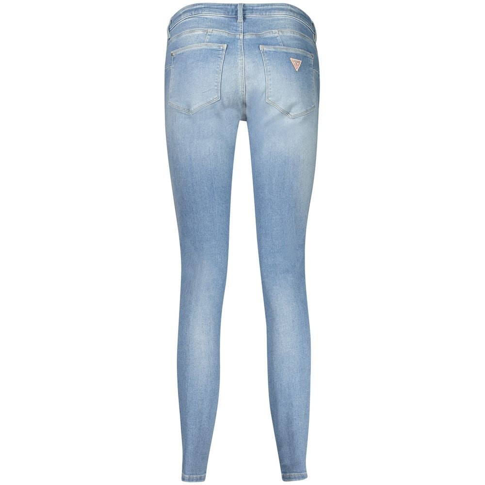 Jeans by Guess Jeans for women in cotton light-blue features an sophisticated and skinny with a precise long, creating a sophisticated and sophisticated silhouette.