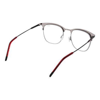 Eyeglasses Frames by Hugo Boss for men in stainless steel black showcases a refined full-frame frame design with a refined black coloured frame finish for a refined and sophisticated look.