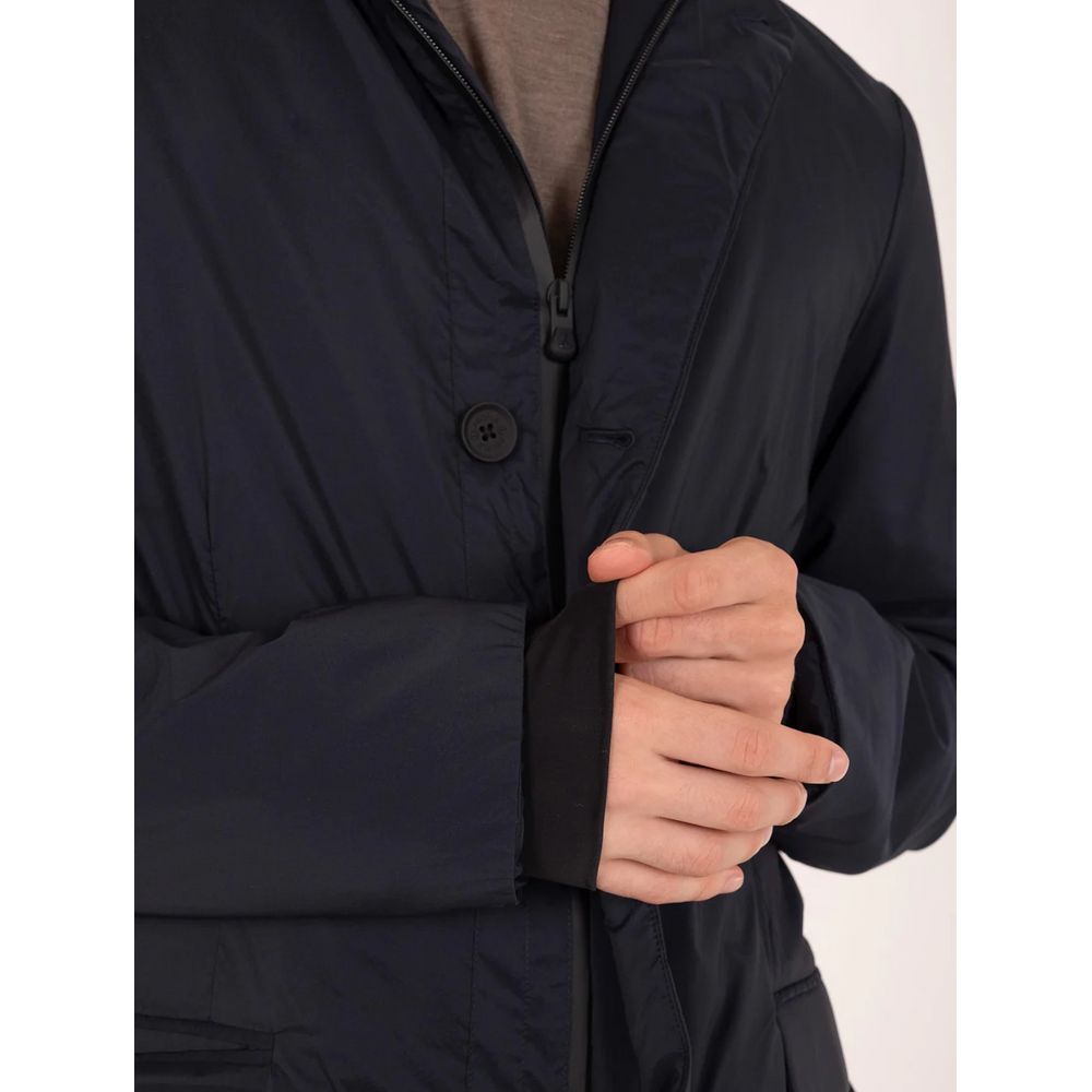 Jacket by People Of Shibuya for men in polyester blue features a smart silhouette, perfectly accentuated by its unique and functional thermal & pockets for a smart finish.