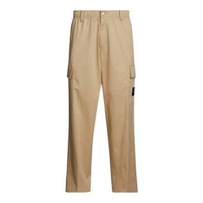 Cargo Pants by Calvin Klein for men in stretch cotton beige & patterned features an stylish with a long and , expertly finished with stylish utility detailing.