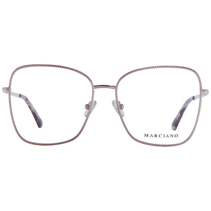 Eyeglasses Frames by Marciano by Guess for women in rose-gold showcases a refined full-frame frame design with a refined rose-gold coloured frame finish for a refined and sophisticated look.