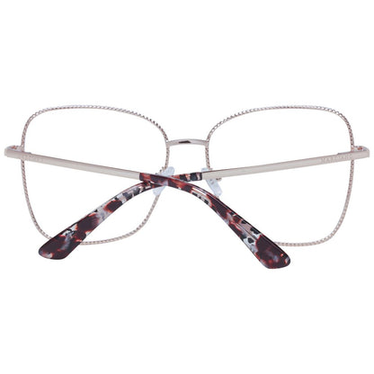 Eyeglasses Frames by Marciano by Guess for women in rose-gold features an refined silhouette, showcasing a sophisticated rose-gold coloured frame and refined full-frame frame design for a refined look.