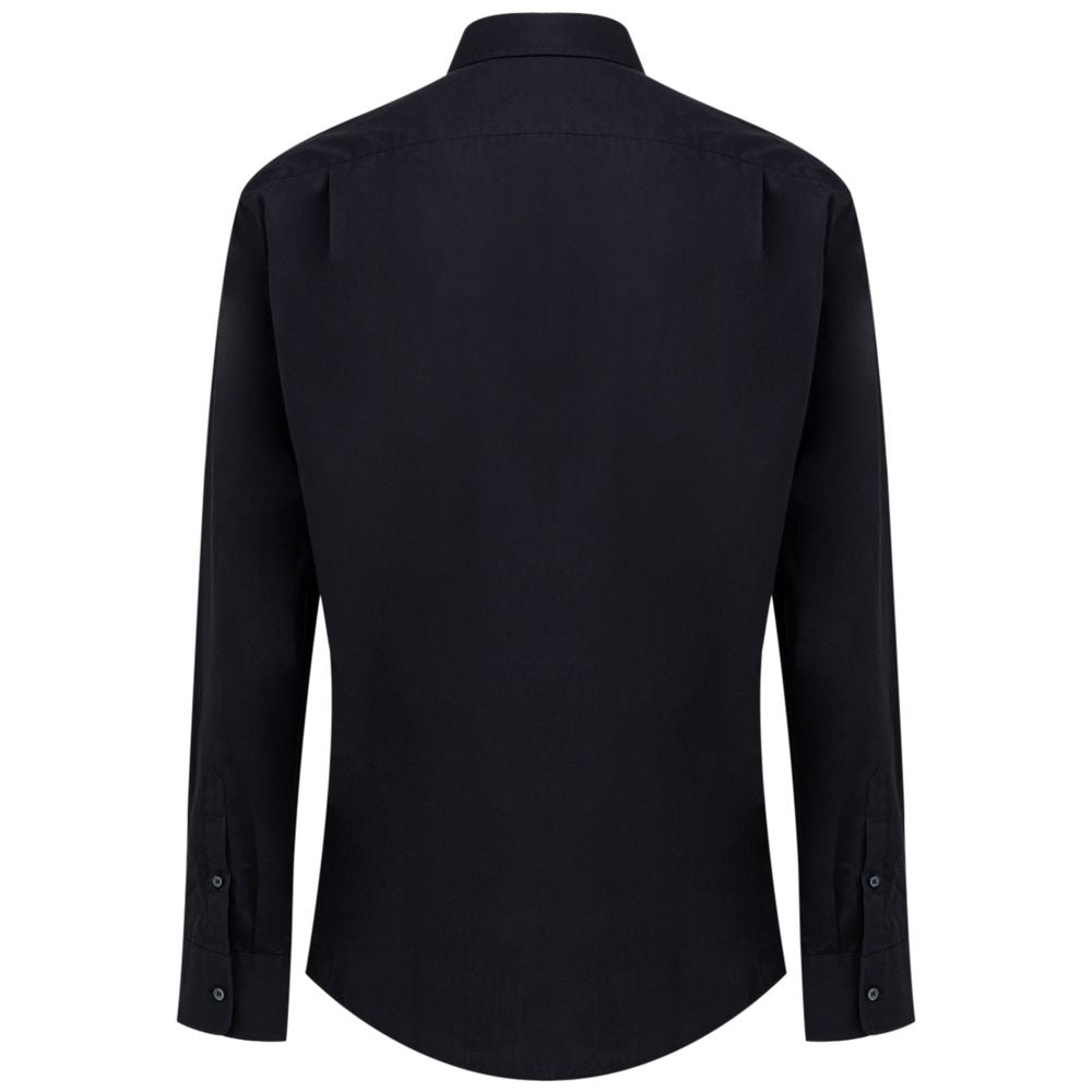 Shirt by Dolce & Gabbana for men in cotton navy, featuring a nuanced and nuanced for a sophisticated finish.