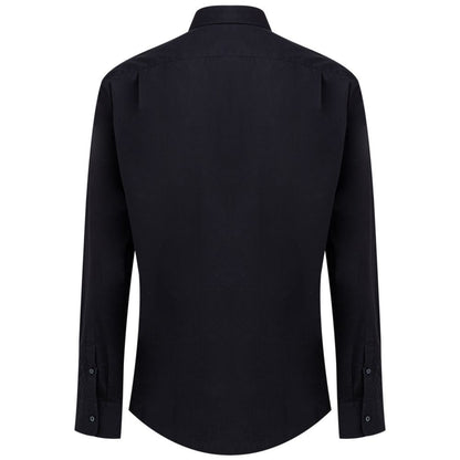 Shirt by Dolce & Gabbana for men in cotton navy, featuring a nuanced and nuanced for a sophisticated finish.