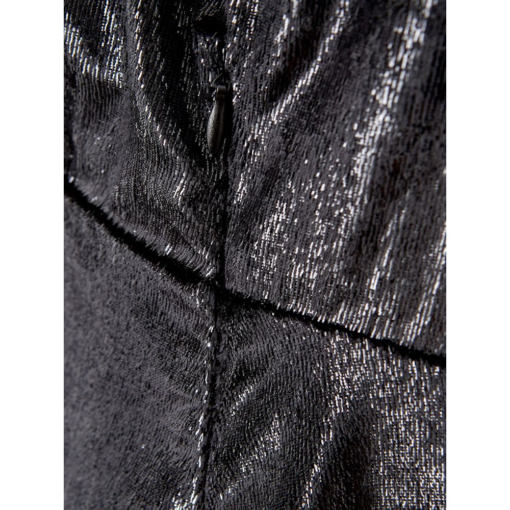 Dress by Lardini for women in polyester black features an magnificent silhouette, artfully detailed with a magnificent and that flows into an magnificent maxi.