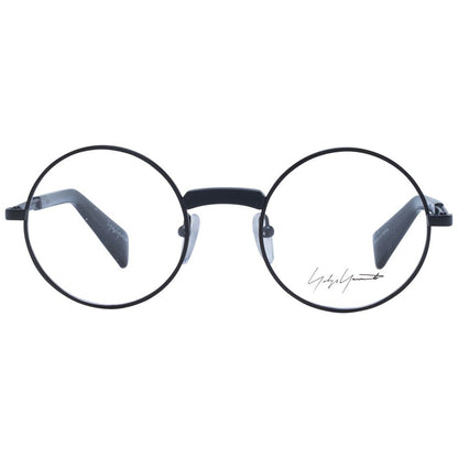 Eyeglasses Frames by Yohji Yamamoto for men in metal black features a refined silhouette, showcasing a refined black coloured frame and full-frame frame design for a sophisticated, premium look.