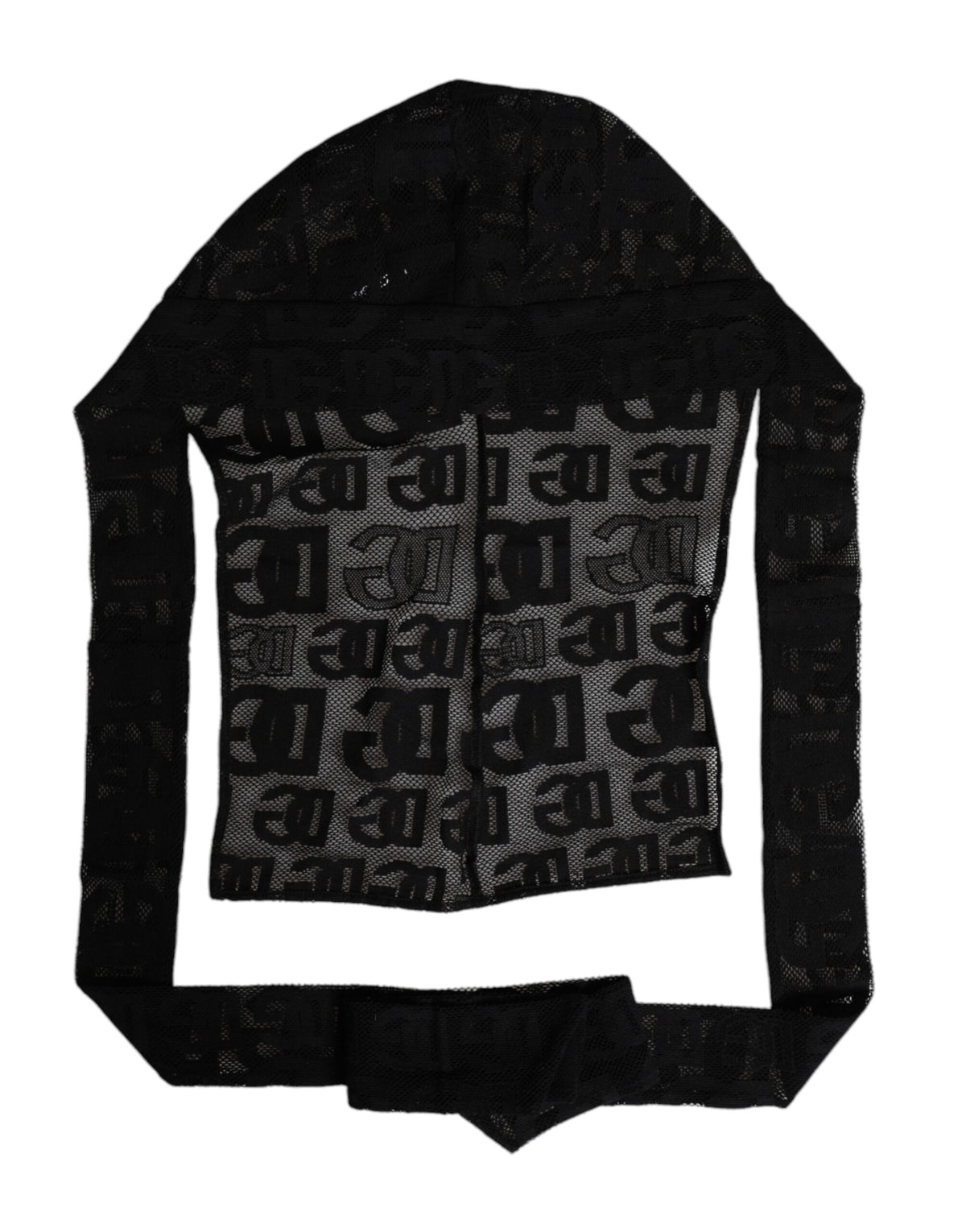 Dolce & Gabbana Cotton Nylon Mesh & Elastane Balaclava - Black