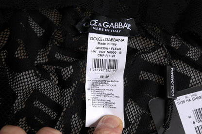 Dolce & Gabbana Cotton Nylon Mesh & Elastane Balaclava - Black
