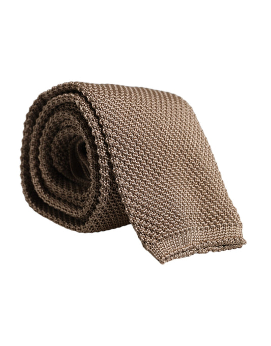 Dolce & Gabbana Silk Necktie - Brown