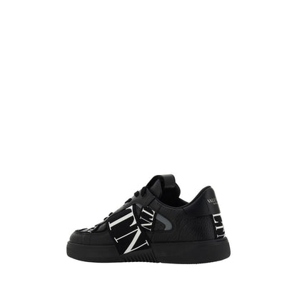Sneakers by Valentino Garavani for men in bos taurus calfskin leather black & monogram features an opulent silhouette from the Men's Low Top Bos Taurus Calfskin Leather Sneakers collection, showcasing a signature low-top style with an opulent finish.