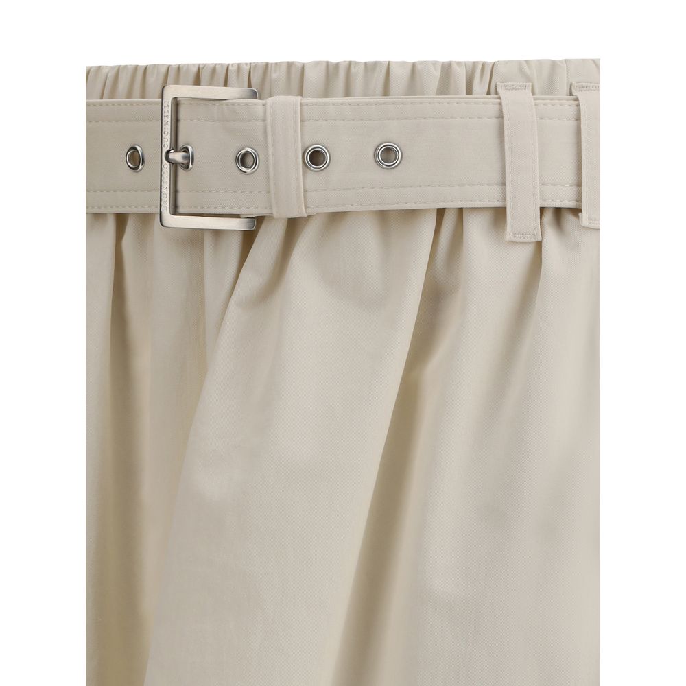 Skirt by Brunello Cucinelli for women in acetate & polyester cream features a sublime silhouette, showcasing the sublime design of the Women's Acetate & Polyester Skirt in a sophisticated .