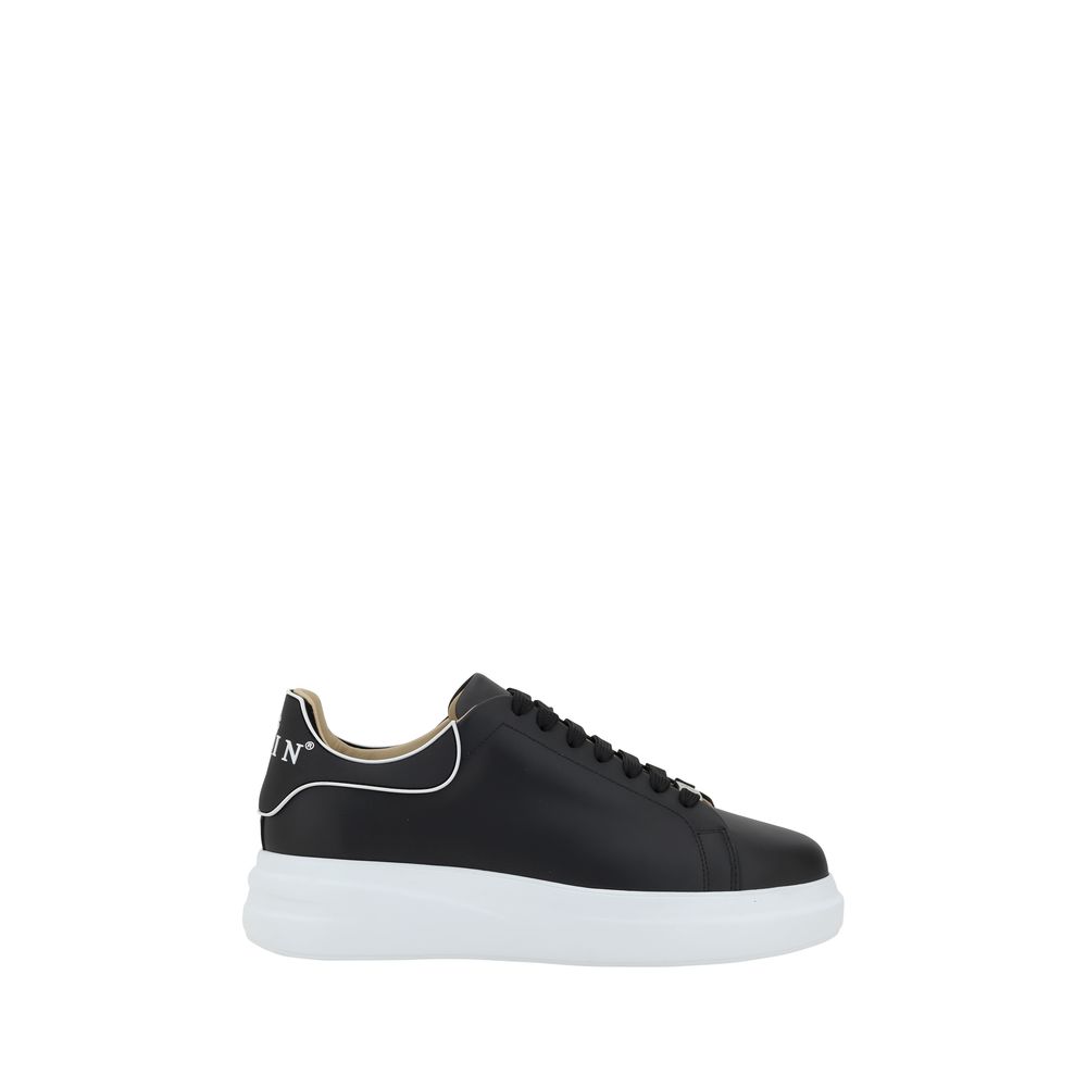Sneakers by Philipp Plein for men in bos taurus calf leather black & monogram features an timeless silhouette from the Men's Fashion Bos Taurus Calf Leather Sneakers collection, showcasing a signature fashion style with an timeless finish.