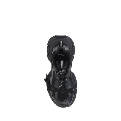 Sneakers by Balenciaga for men in mesh black presents a sumptuous silhouette, artfully capturing the essence of the Men's Chunky Mesh Sneakers with its sumptuous chunky style design.