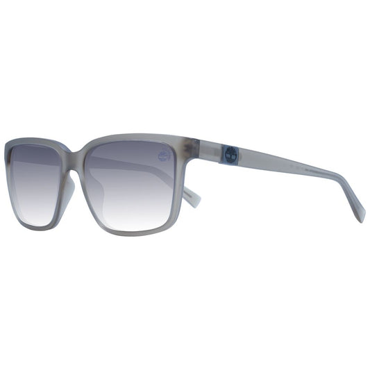 Sunglasses by Timberland for men in plastic gray features an ethereal full-rim square frame design with gray coloured frame frames and polarized gradient category-3-dark-tint lens for a ethereal finish.
