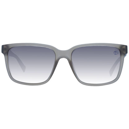 This Sunglasses by Timberland for men in plastic gray presents a sumptuous silhouette, showcasing a sumptuous full-rim square frame design in gray coloured frame and high-performance polarized gradient category-3-dark-tint lens.