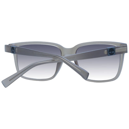 Sunglasses by Timberland for men in plastic and gray presents a sumptuous silhouette, featuring gray coloured frame and full-rim square frame design with polarized gradient category-3-dark-tint lens for a sumptuous look.